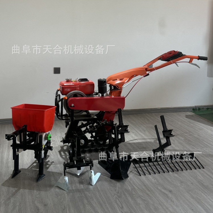 双链轨履带式小型手扶微耕机旋耕开沟犁施肥耘锄耙家用（出口版）