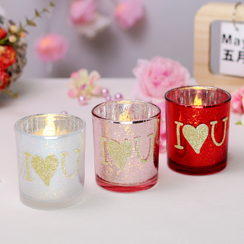 2026 New Valentine's Day Gift Love Letter Candle Cup Romantic Sce