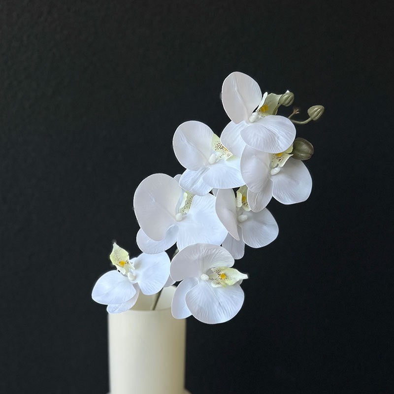 Flores falsas blancas Flores artificiales Flores para bodas Auditorio de bodas Decoración del hotel Techo artificial Flores artificiales Flores falsas