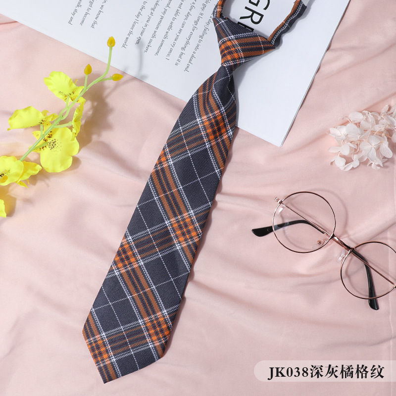JK038深灰橘格纹.jpg