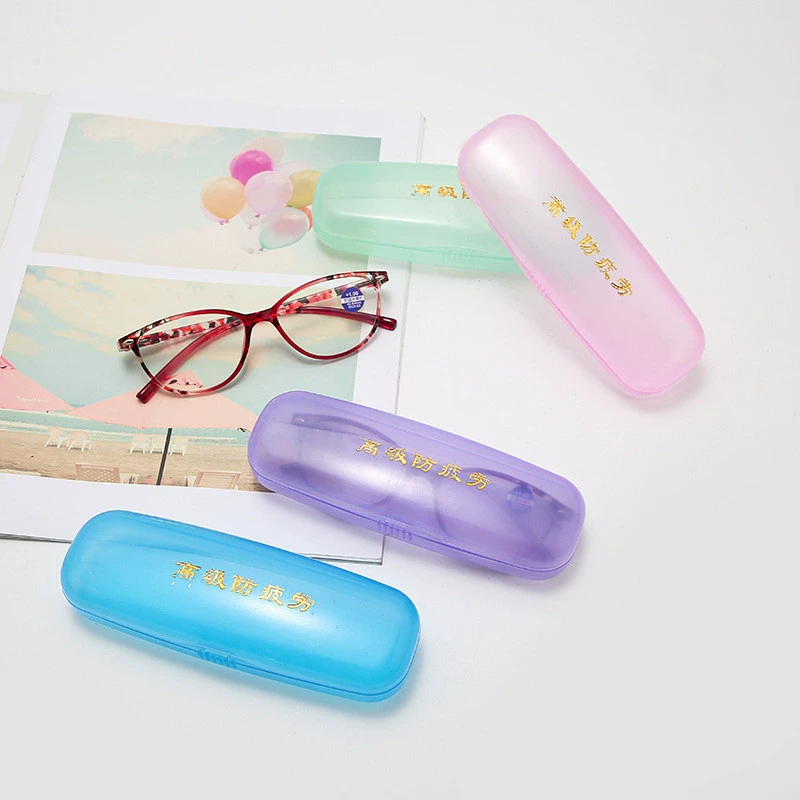 Коробка для очков для пресбиопии для бега Jianghu Stall Модная простая и превосходная прозрачная легкая красочная коробка для очков для пресбиопии