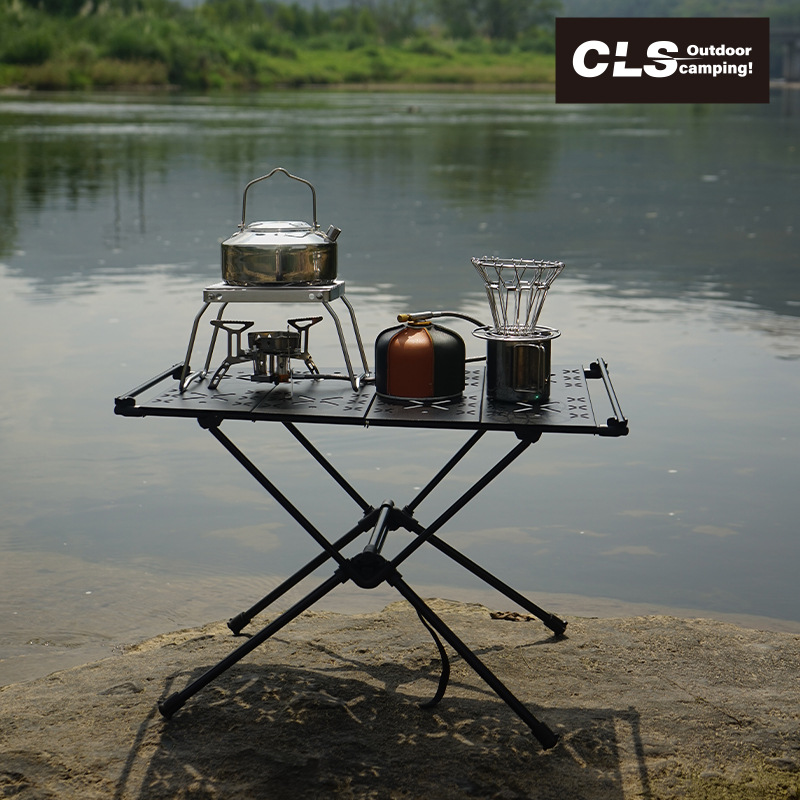 CLS mesa plegable al aire libre ultraligero senderismo mesa táctica mesa IGT mesa portátil aleación de aluminio mesa plegable mesa de camping