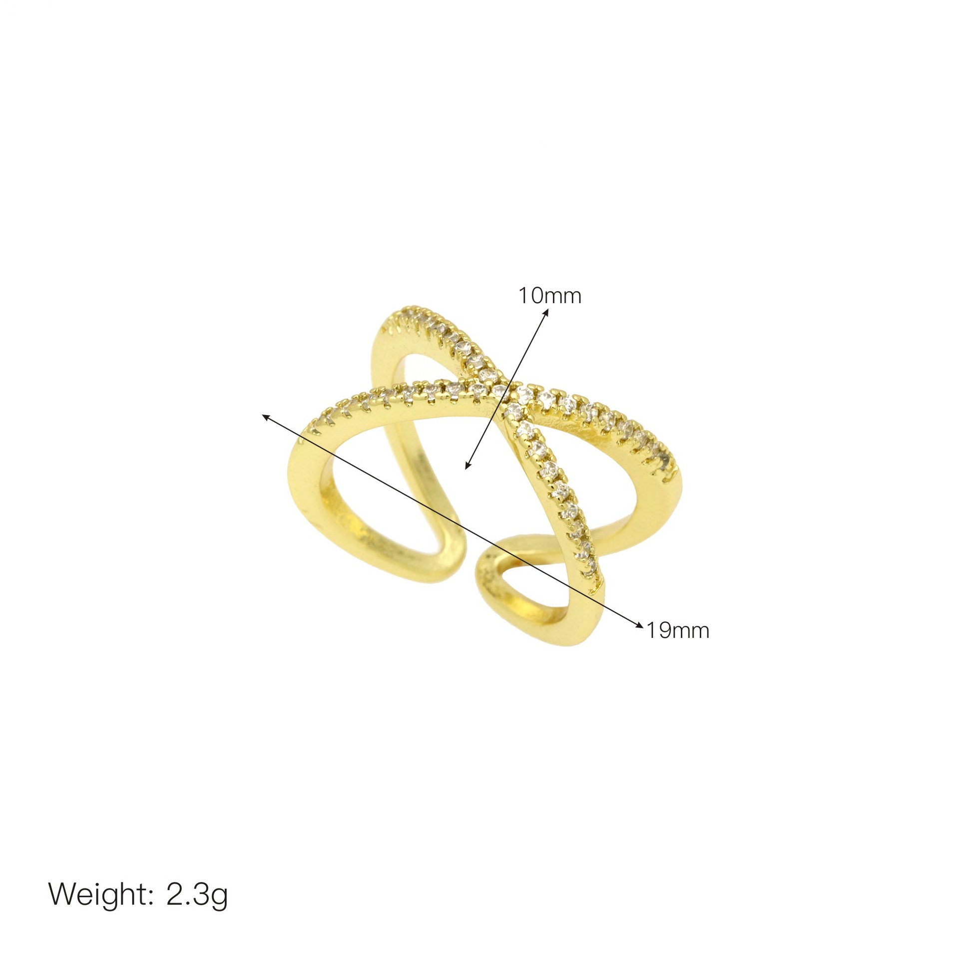 8g Weight Open Rings Classification Adjustable Ring Size 1 Piece Quantity Daily Occasion Copper Material Round, Letter, Heart Shape Pattern Women's Gender Elegant Style 1 Piece Elegant Round Letter Heart Shape Copper Open Rings 10