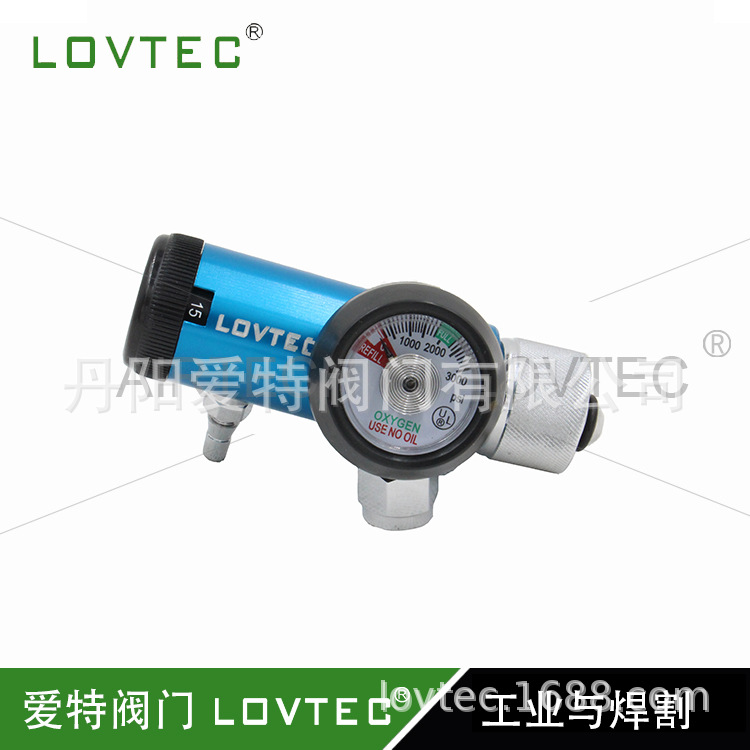 流量氧气阀厂家供应cga40接头氧气吸入器迷你款氧气减压器 氧气阀