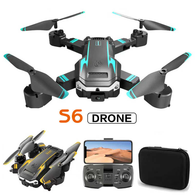 S6 Drone G6 Entry-Level Optical Flow Intelligent Obstacle Avoidance Foldableing High-Definition Aerial Photography Remote Control Aircraft Kidsren's Toys Cross-Border