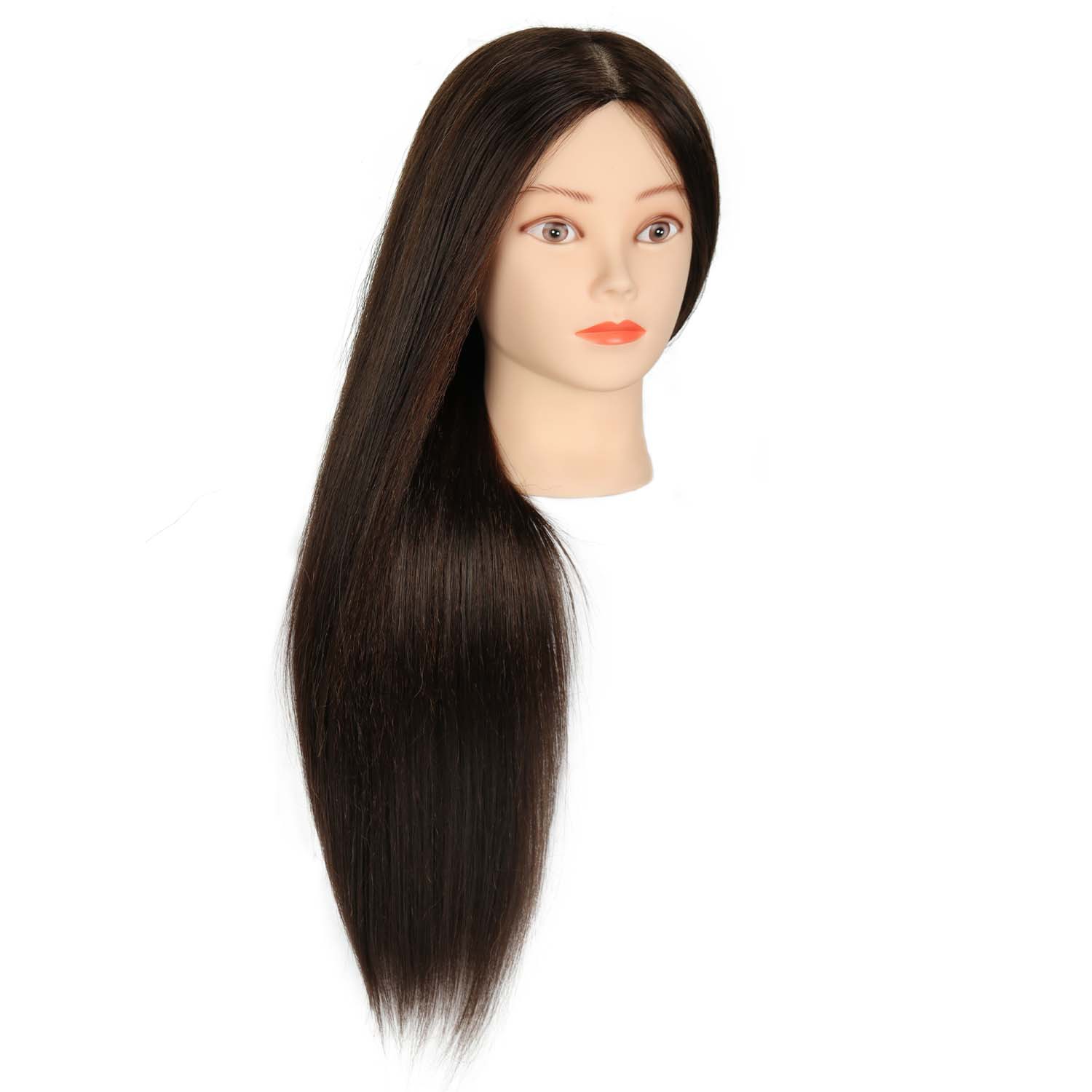 Perruca de cabello real, ejercicio de maquillaje de trenzado, aprendiz de maquillaje, maquillaje sin maquillaje, enseñanza directa de fábrica