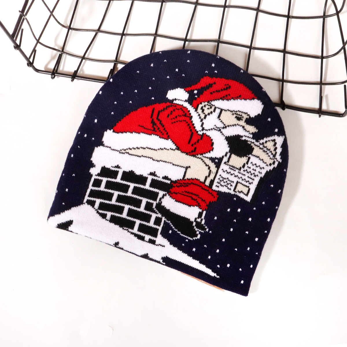 눈 덮인 밤 노인 (네이비)