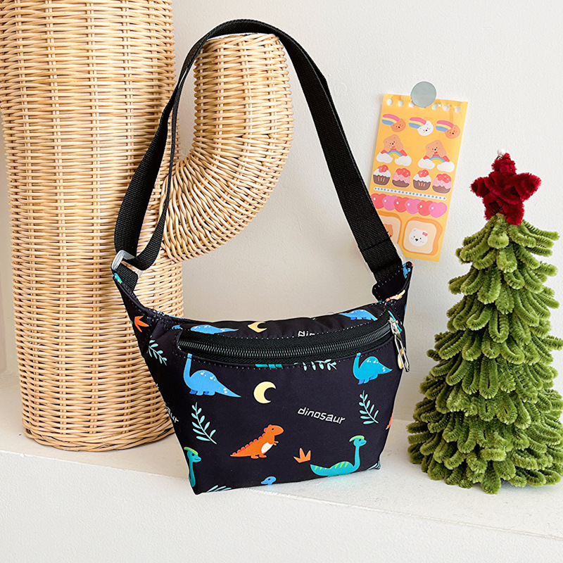 Bolsas de niños al por mayor transfronterizas de dibujos animados dinosaurios unicornios bolsas de pecho para niñas nuevas lindas bolsas de cintura para bebés