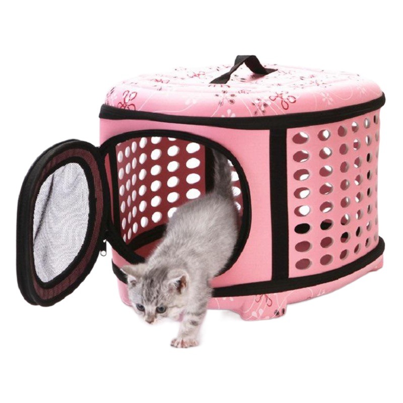 Suministro directo de fábrica Eva PET bolsa portátil plegable gato bolsa perro mochila moda transpirable PET mochila