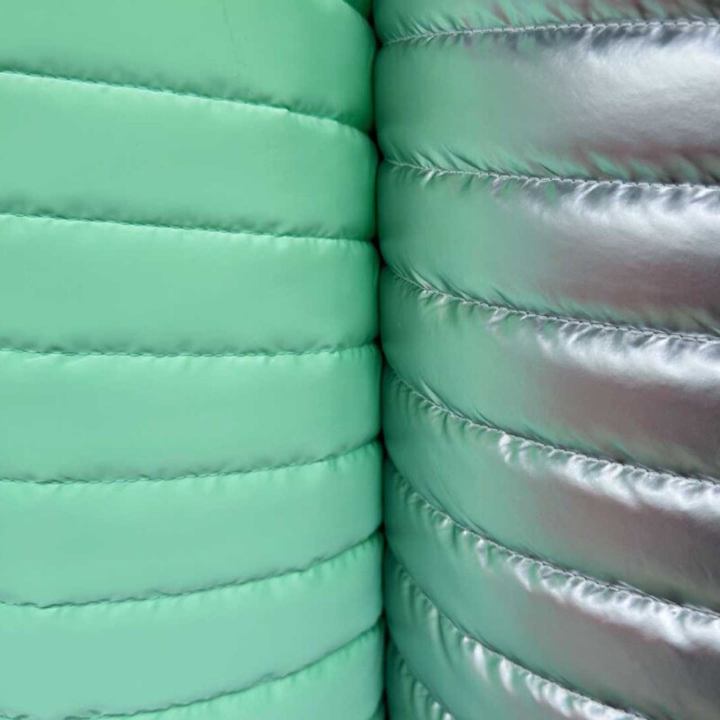 Popular Skin-Feel Quilted Composite Spray Glue Cotton Straight Strip Quilted Embroidered Pu Ultrasonic Cosmetic Bag Handbag down Jacket Fabric