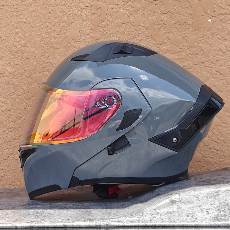 Orz nuevo casco de motocicleta casco para hombre casco para mujer locomotora casco completo Xia 3C certificado doble lente cuatro estaciones universal