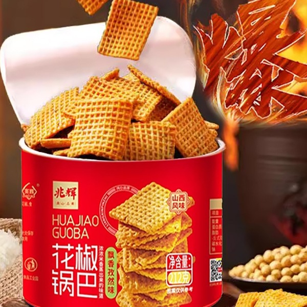 花椒锅巴212g罐装办公室耐吃网红零食追剧麻辣解馋休闲小为溢