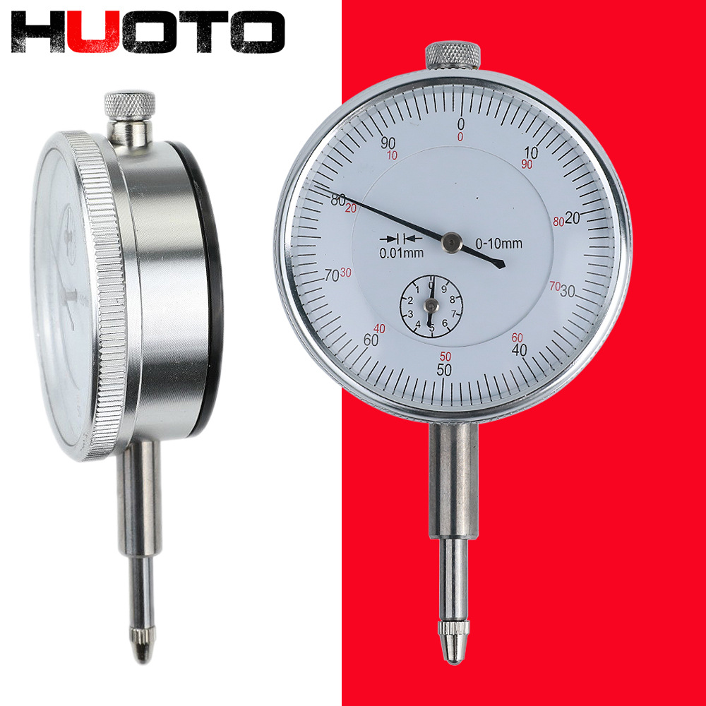 机械式指针百分表0-10mm精度0.01mm万向磁性表座指示表批发