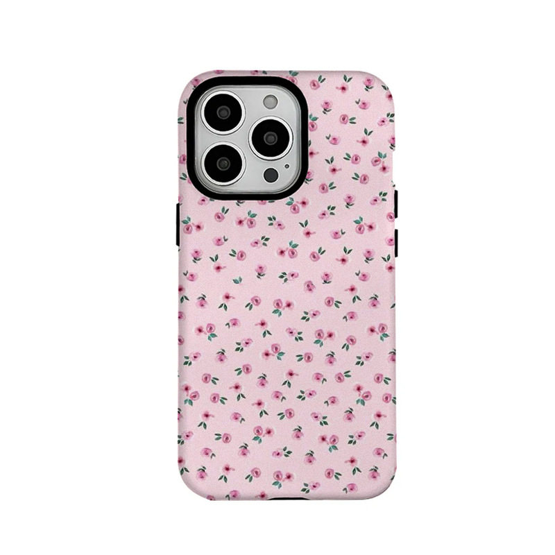 Small Floral Magnetic 2-in-1 Phone Case Four-Pack Matte Foreign Trade Popular Model Suitable for Apple 16Pro/16 Gentle Style 14