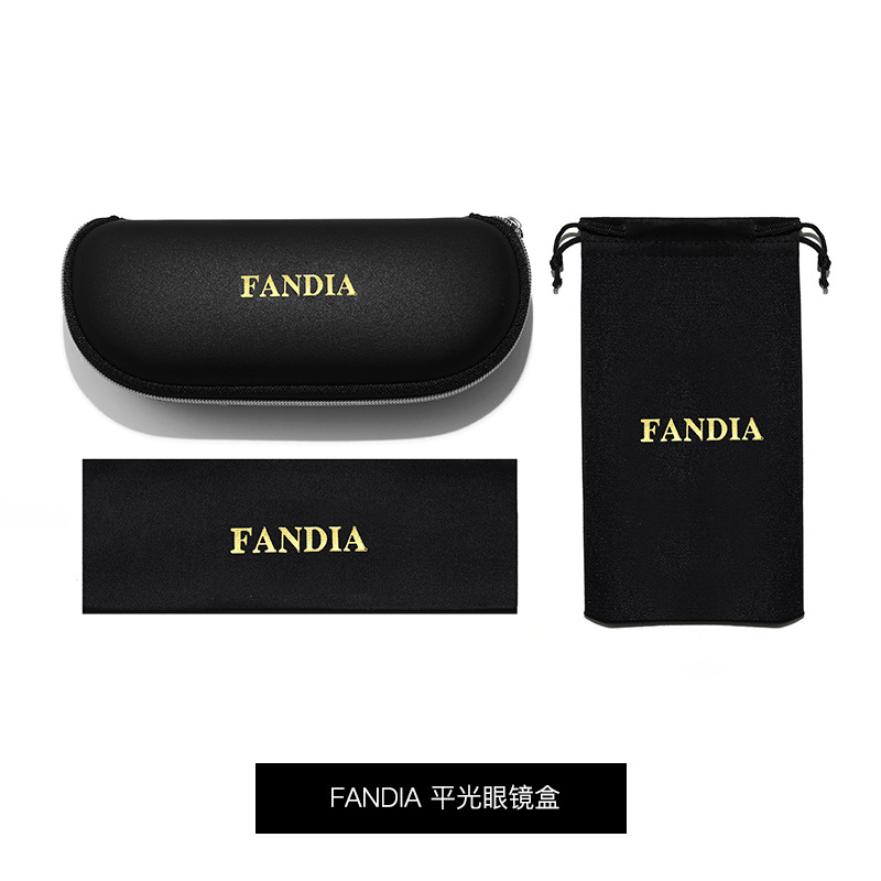 Estuche para gafas de material EVA, juego de tres piezas, estuche para gafas liso al por mayor, bolsa de tela para gafas en stock, envío directo de una sola pieza, embalaje resistente a la presión