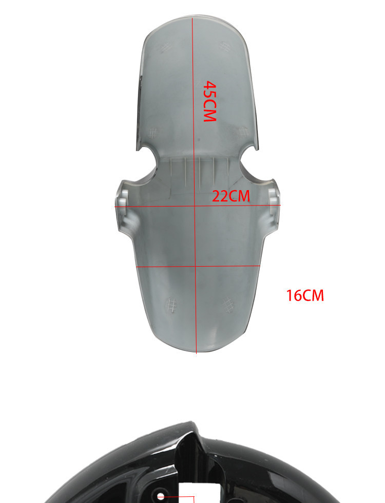 Suitable for the Saige Black Knight E10 Electric Scooter Front Fender, Thickened Plastic Shell Mudguard, Front Fender Shell Accessories