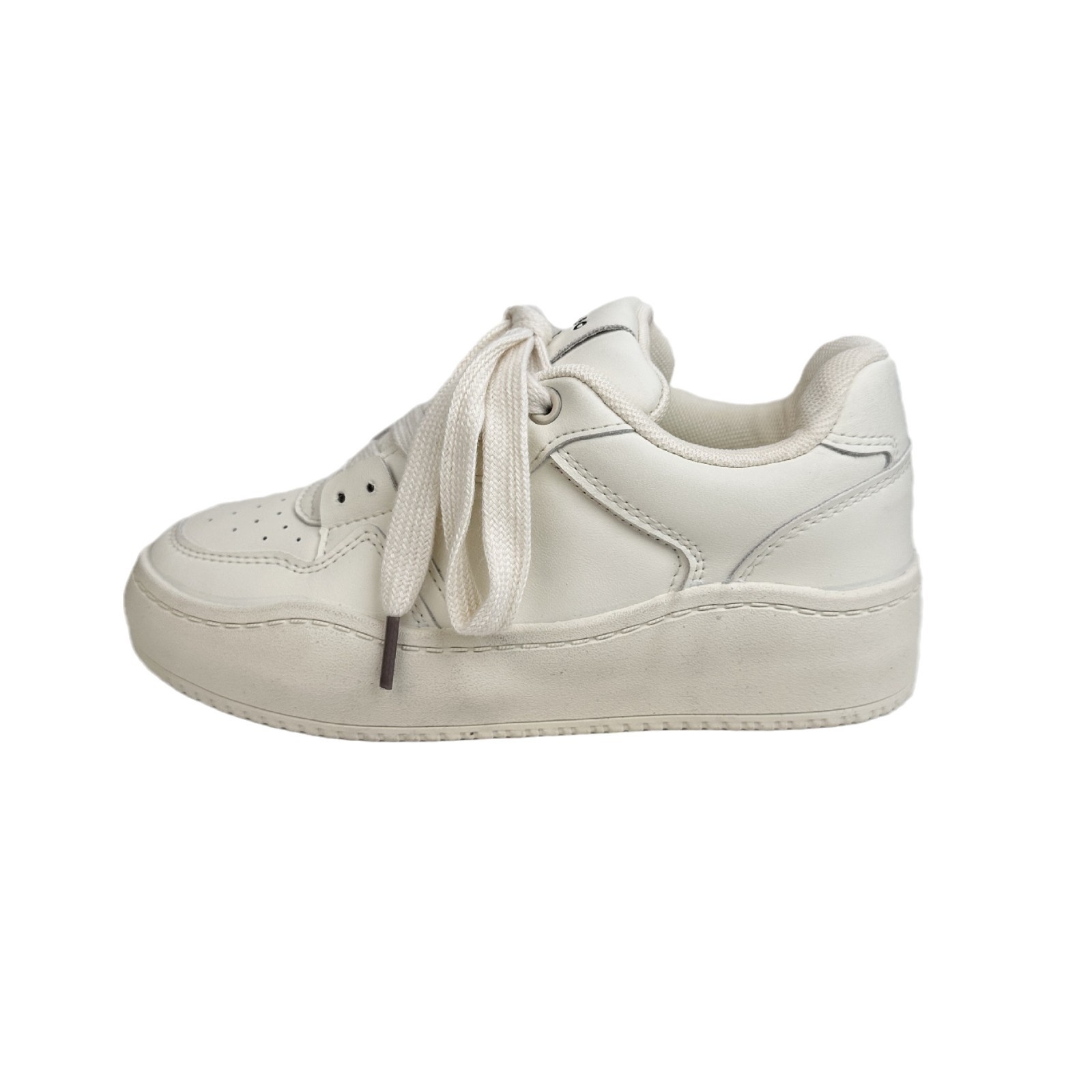 Far Wave 2025 Spring Student All-Match Shoes Tendencia Color sólido Estilo universitario Zapatos blancos Zapatos de lona coreanos para mujer