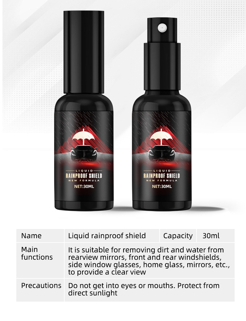 Cross-Border Popular Product Debedi Water Shield Car Windshield Rain Repellent Rearview Mirror Lotus Leaf Effect Glass Water Repellent