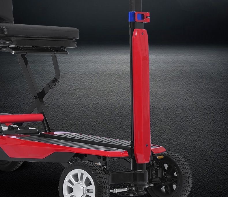 Yingkang Electric Four-Wheel Scooter for the Elderly Yk-001 Lightweight Foldable Portable Model with 10Ah Lithium Battery