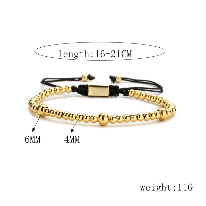 Simple Style Cross Devilu0027S Eye Copper Inlay Zircon Bracelets 1 Piece