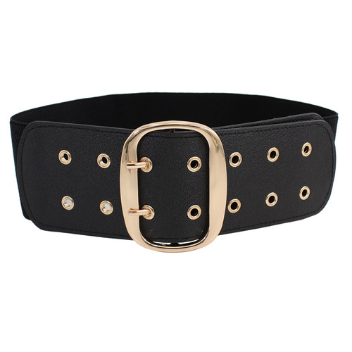 Elastic waistband for women's skirt decoration wide belt European and American retro fashion coat waist elastic girdle three options available