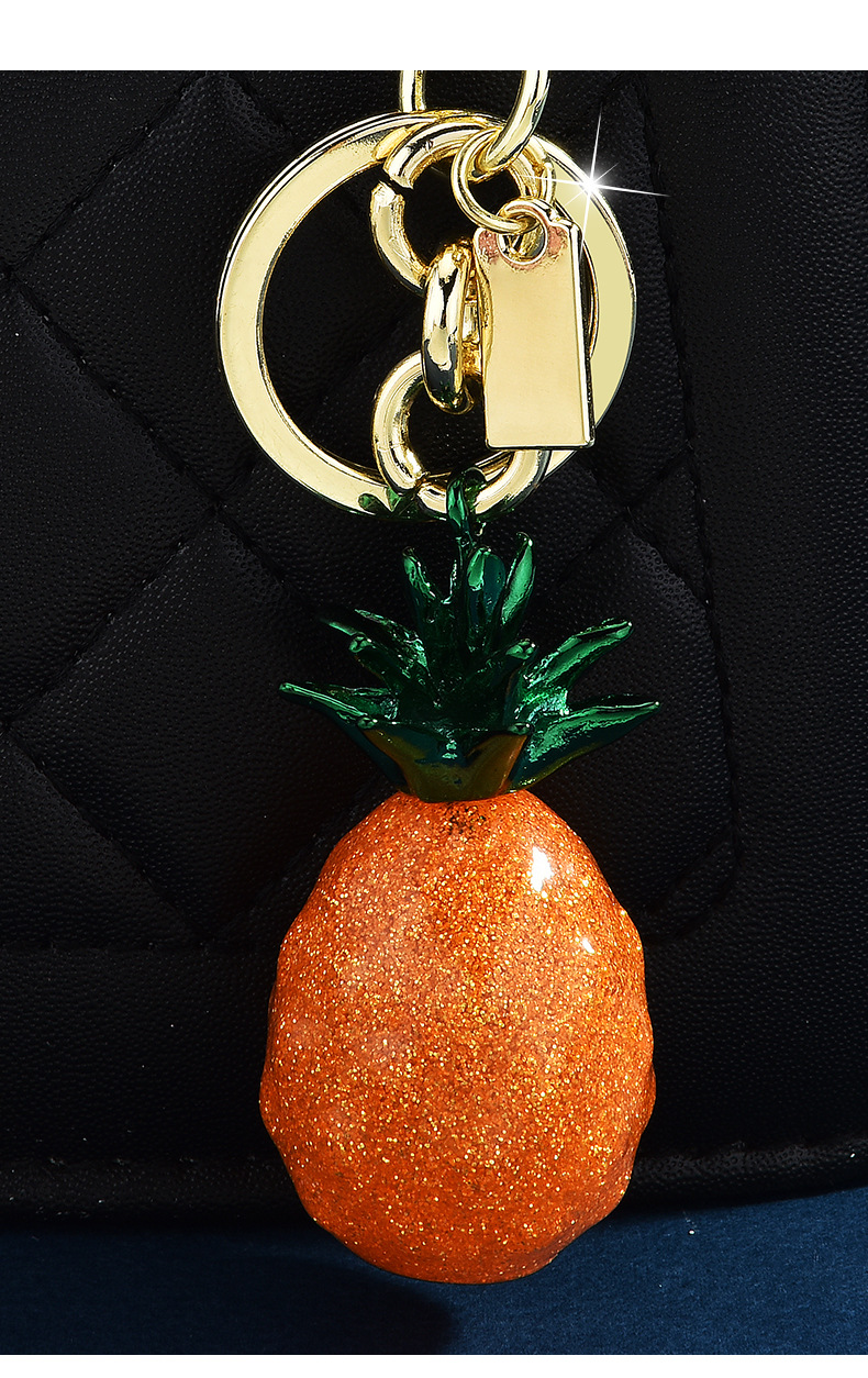 Plating Design Cute, Classic Style Style 1 Piece Cute Classic Style Pineapple Alloy Plating Bag Pendant Keychain