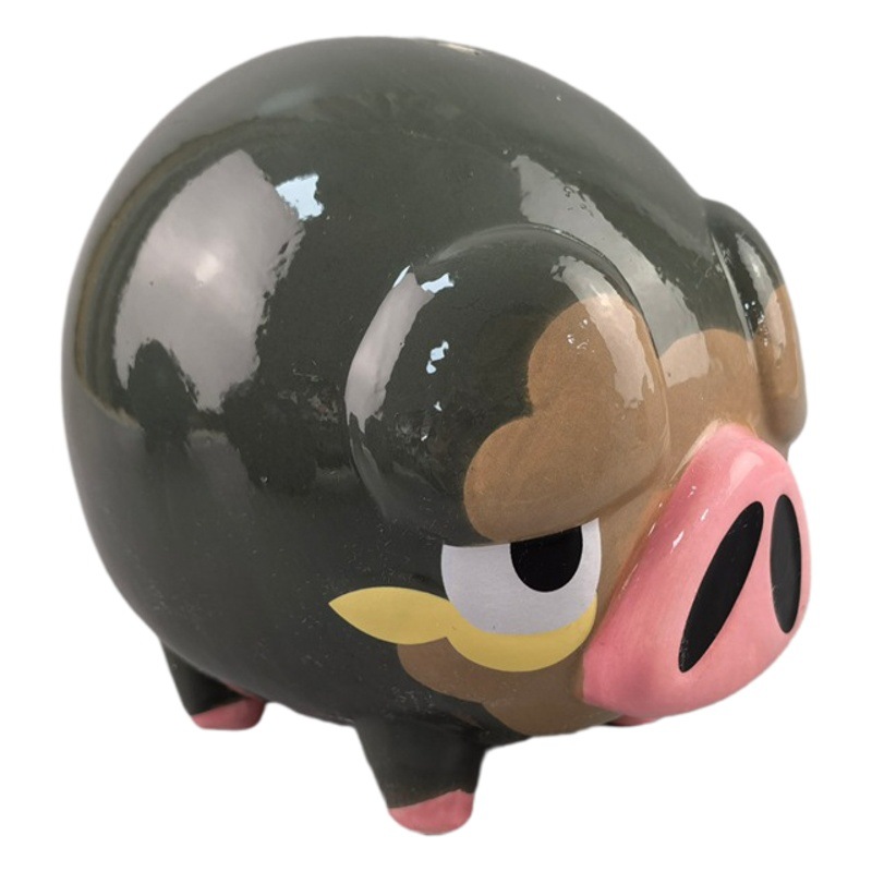 En stock de cerámica en forma de animal alcancía de almacenamiento de cambio de banco adulto alcancía con LOGO