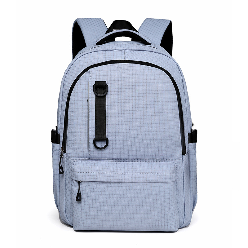 Nueva mochila coreana para hombres y mujeres, mochila de estudiantes a cuadrícula japonesa, pareja casual, mochila de viaje de moda de gran capacidad