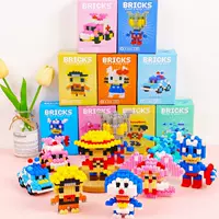 Lego, мультипликационный конструктор, игрушка для учащихся начальной школы, мелкие детали, семейный стиль, подарок на день рождения, оптовая