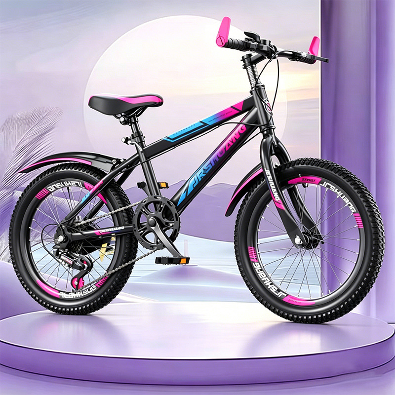 Bicicleta de montaña adolescente de velocidad única varón de velocidad de viaje ligero para mujeres 8 - 16 años de seguridad image 31