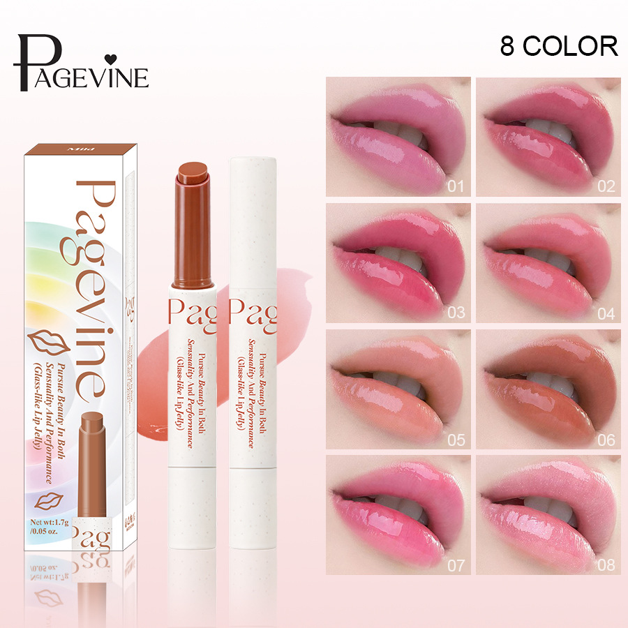 Cross-border PAGE VINE Lipstick transparente con brillo de agua, labios brillantes, maquillaje perlado, no es fácil de descolorar y blanquear. image 1