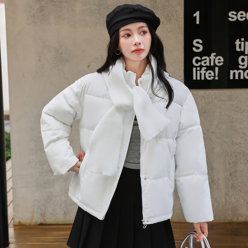 2023 ropa de algodón de pluma corta ropa de algodón de mujer nuevo otoño invierno grueso ropa de pan suelta chaqueta de algodón casual abrigo