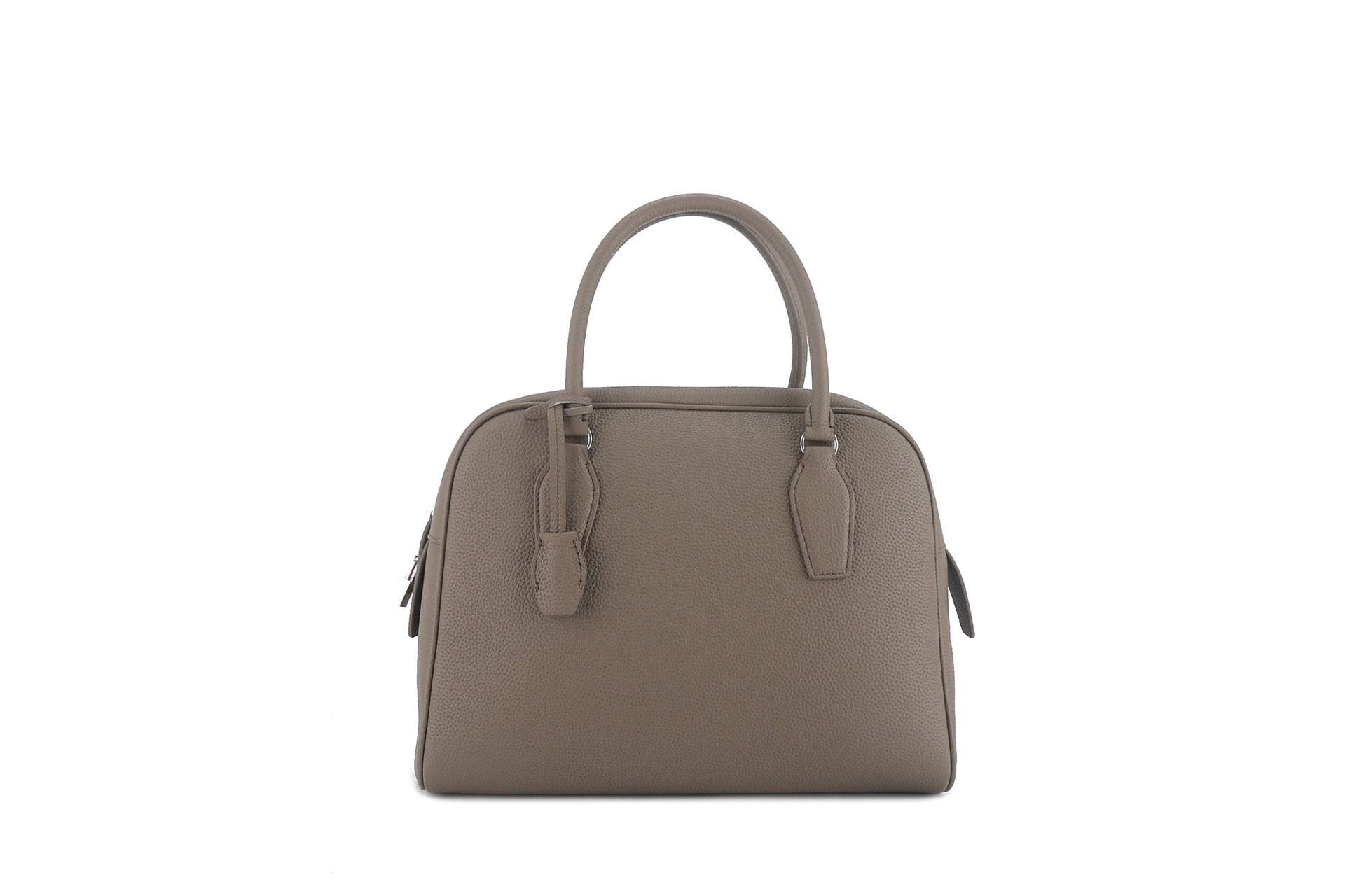 Row Bowling India 12 Large Capacity Retro Boston Pillow Bag Top Grain Cowhide Commuter Women's Handbag - Thumbnail 6
