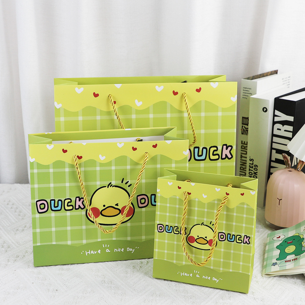 Bolsas de DUCK-XR1012 verde de fruta * pequeño 14,4*6,8*15,5 cm solo