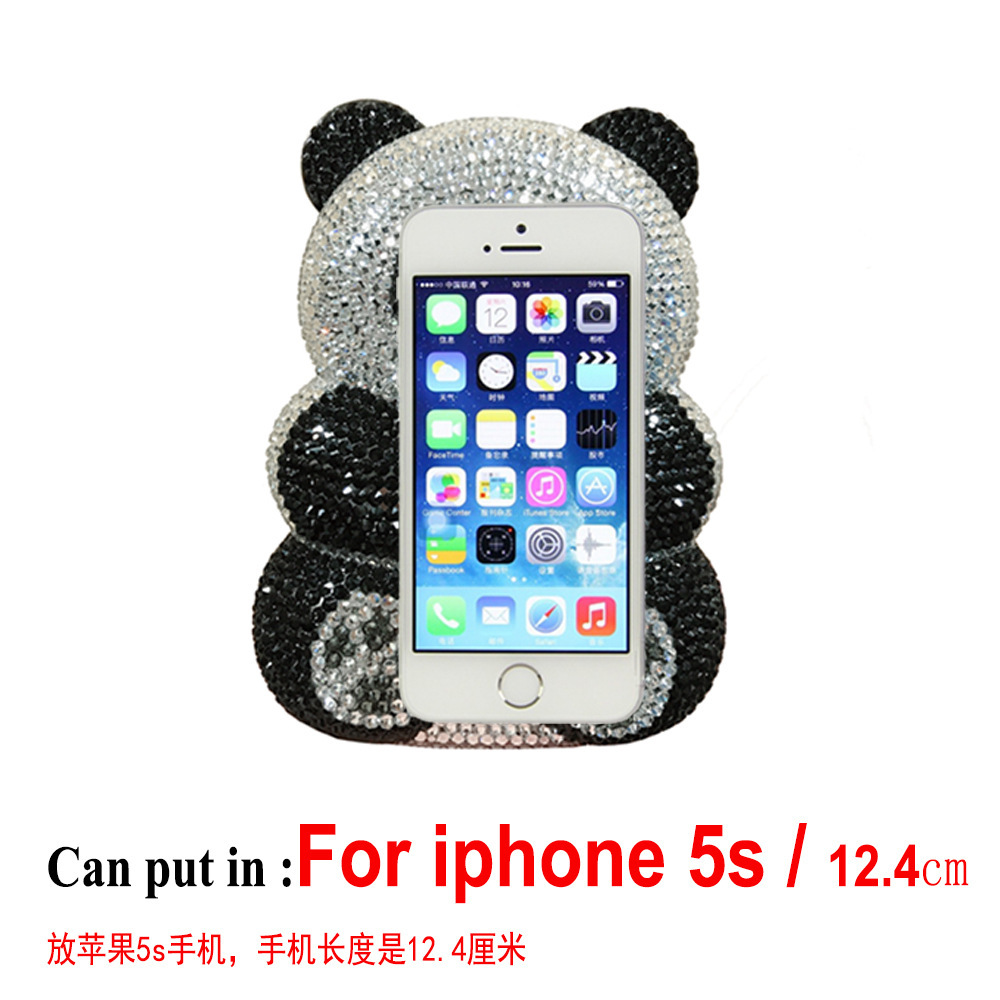 BL116 panda bolsas de diamante de dibujos animados animales cristal bolsas de cena de diamantes hechas a mano bolsas de diamantes bolsas de mano damas