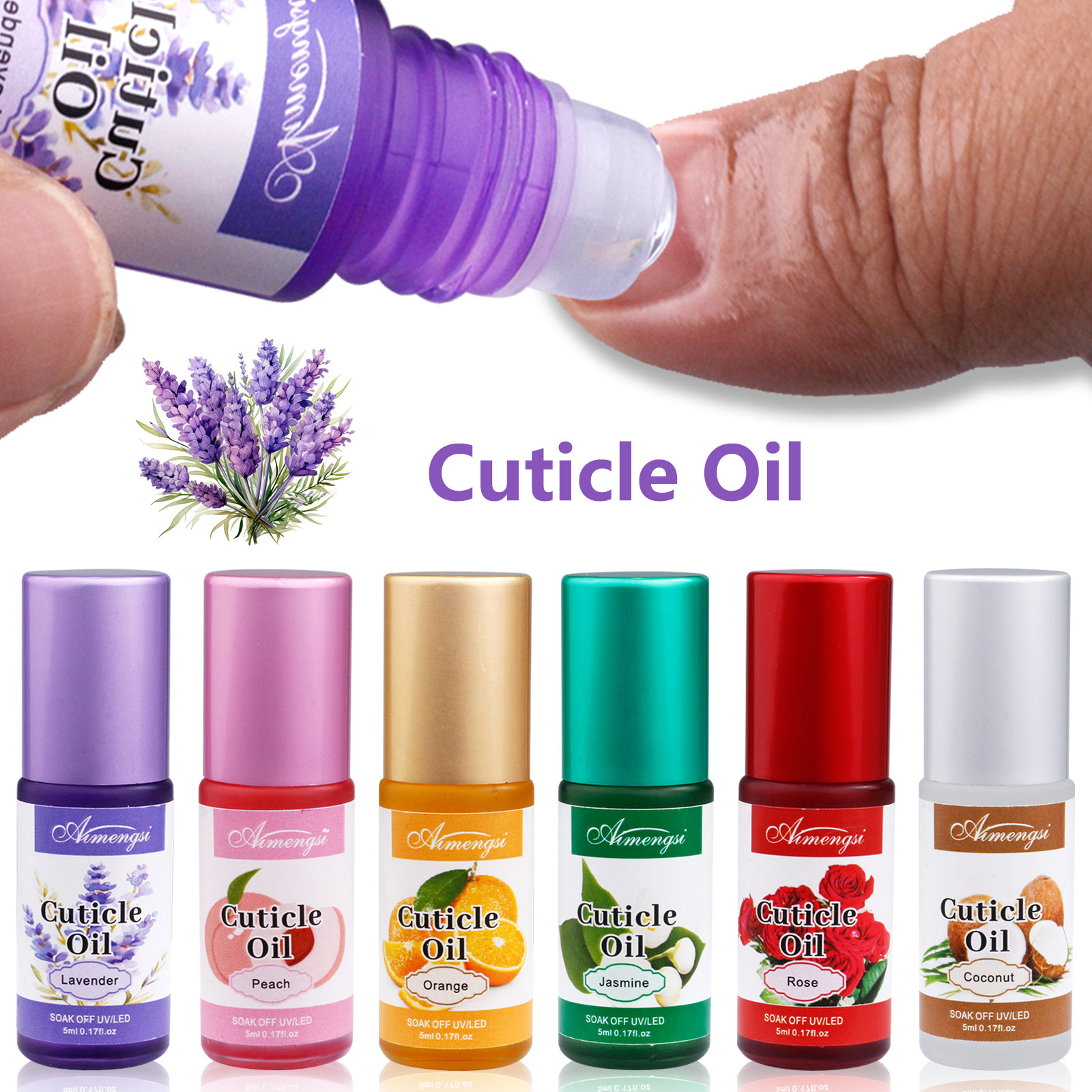 Explosión transfronteriza de aceite de dedo de bola, esmalte de uñas antibarbado, aceite de borde de uñas, esmalte de uñas