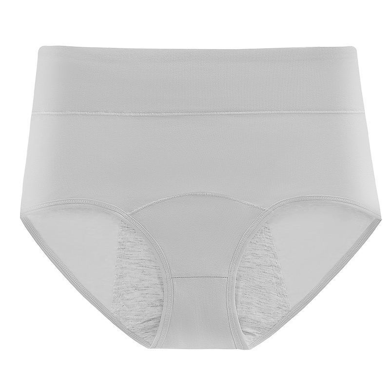 [Selección estricta] Pantalones de abdomen de cintura alta de mujer de algodón frente y trasero para evitar fugas laterales Pantalones interiores especiales para el período fisiológico Pantalones grandes