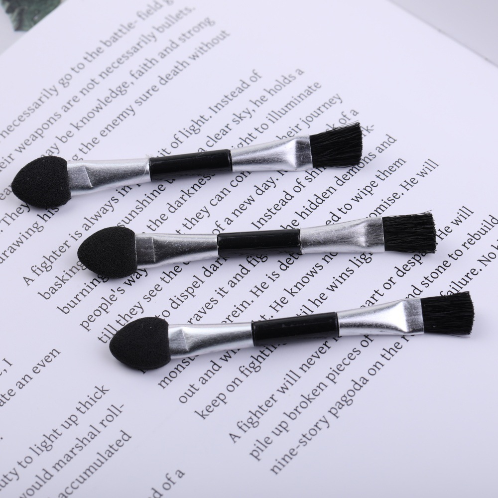 Multifuncional eye shadow stick eye shadow cepillo de doble cabeza mini cepillo de látex de algodón desechable herramienta de maquillaje de belleza