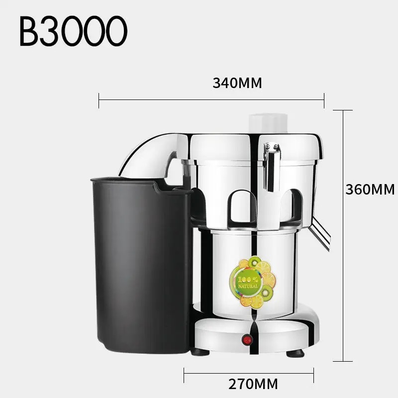 Exprensa de jugo comercial de gran calibre máquina de jugo crudo automática doméstica separación de jugo residual máquina de jugo de frutas y verduras