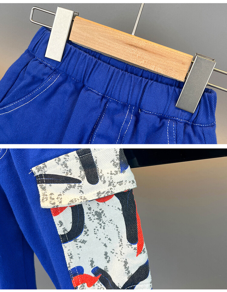 Farbige Arbeitskleidung für Jungen 2024 Frühling und Herbst Neues hübsches lässiges zweiteiliges Set für Kinderkleidung_voghion.com