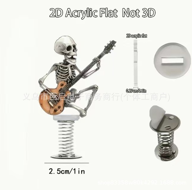 Colgar adornos transfronterizos divertidos monos gigantes exagerados bebés conejos acrílicos 2D adornos de primavera para automóviles rock music image 11