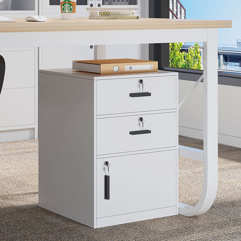 File Cabinet Office Desk Information Cabinet with Lock Storage Cabinet Drawer Cabinet Printer Cabinet Table Side Cabinet Floor-Standing Low Cabinet