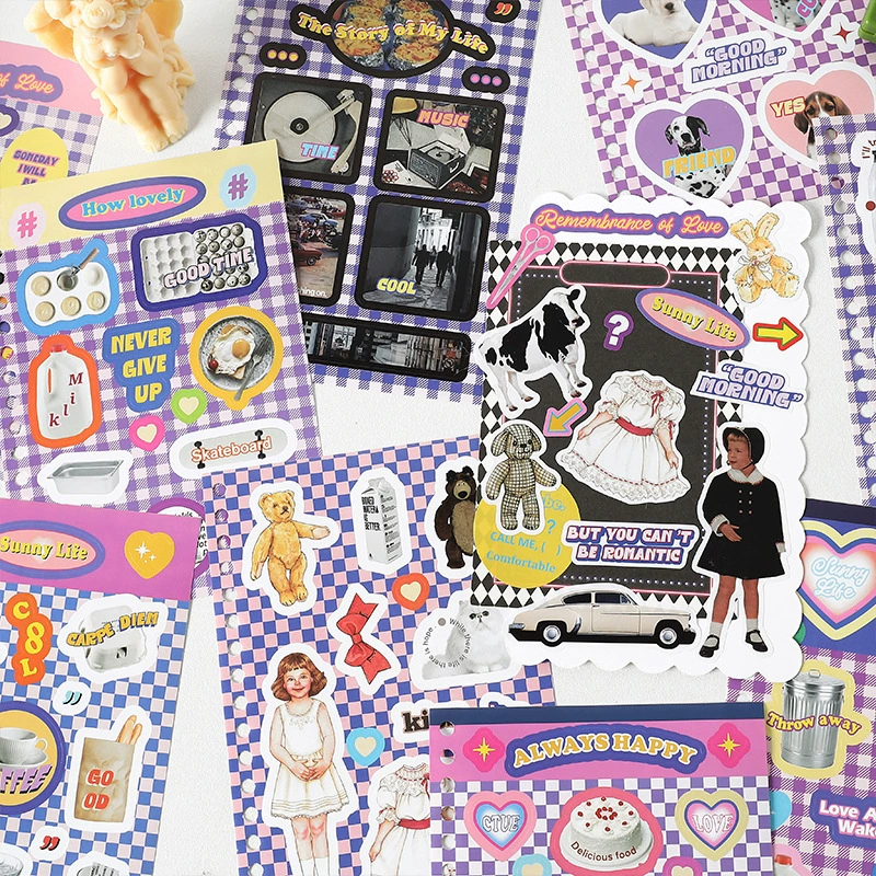 Infeel.me Not dry glue sticker coils Эта серия на этот год серия инспекции серия Инс маленький первокурсник аккаунт блокнот