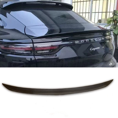 Suitable for Porsche Cayenne Coupe Carbon Fiber Rear Wing Car Modification Cayenne Fixed Wing Rear Spoiler (Fixed wind wing)