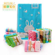 高阳毛巾棉三层纱布童巾柔软儿童幼儿园洗脸巾纱布小毛巾现货代发