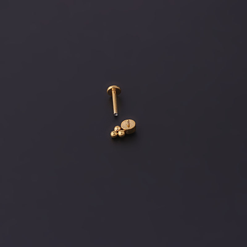 2g Weight Artificial Gemstones Inlay Material 316L Stainless Steel Artificial Gemstones Ear Cartilage Rings & Studs Geometric Waterproof Non Tarnish Surgical Steel Women'S