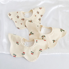 Ins Korean Version New Cotton Baby Bib Soft Waterproof Baby Mouth Towel 0-1-2 Years Old Toddler Mouth Cover