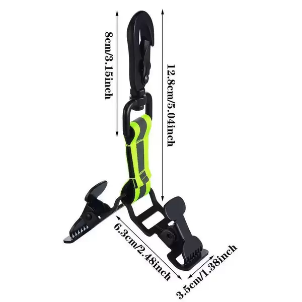 Firefighting Glove Clip Support Strap Reflective Nylon Webbing Firefighter Glove Strap Nylon Webbing Hook