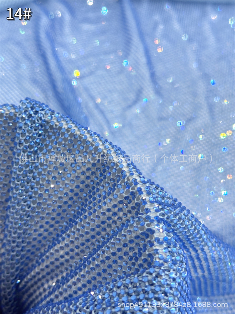 Fabricantes de tela de diamante caliente de alta densidad de 6 imitación de diamante australiano moda cena espectáculo de fiesta vestido de tela