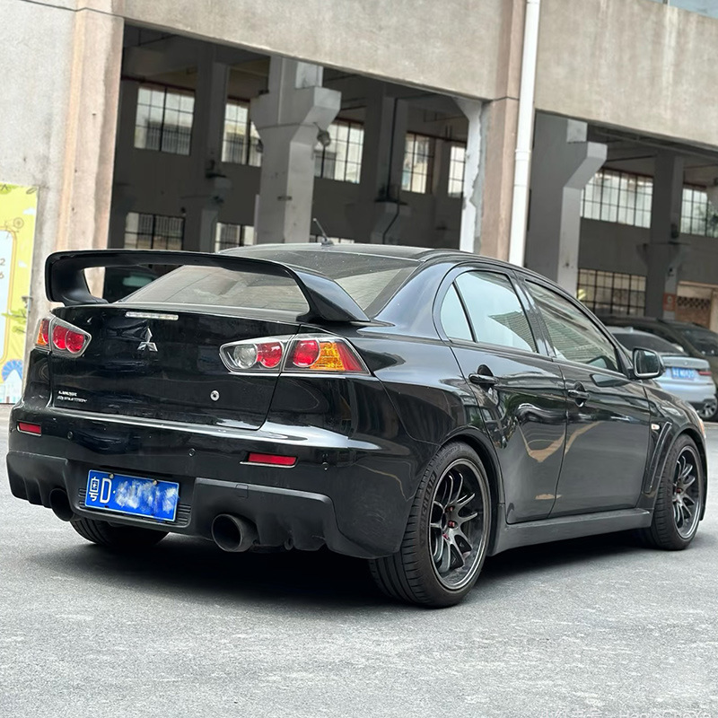 Suitable for Mitsubishi Lancer Evo Tenth Generation Fixed Wing High Wing Two-Color Paint Sports Version Abs Modification Special